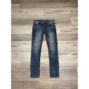 Rock Revival mid rise ankle skinny jeans size 25